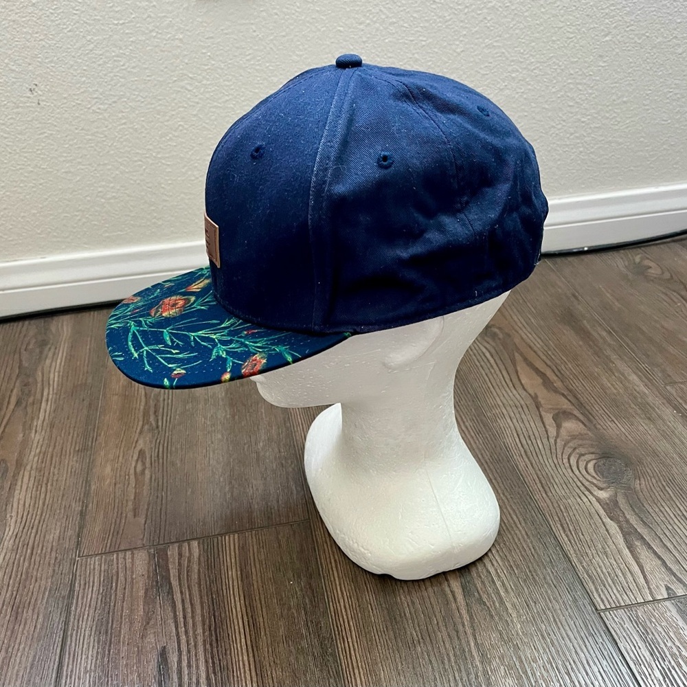 Vans Dark Blue Hat with Floral Detail